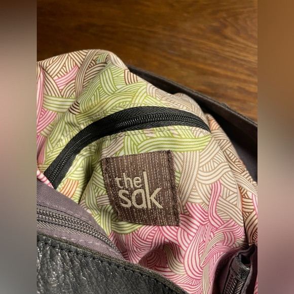 The Sak Black Textured Leather Shoulder Bag - Picture 11 of 12